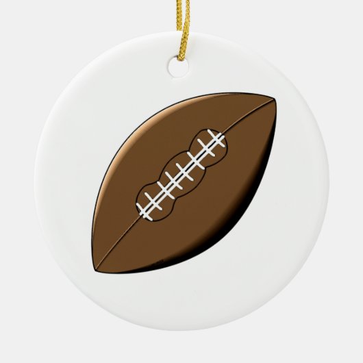 Gepersonaliseerd Football Keramisch Ornament (Voorkant)
