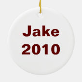 Gepersonaliseerd Football Keramisch Ornament (Achterkant)