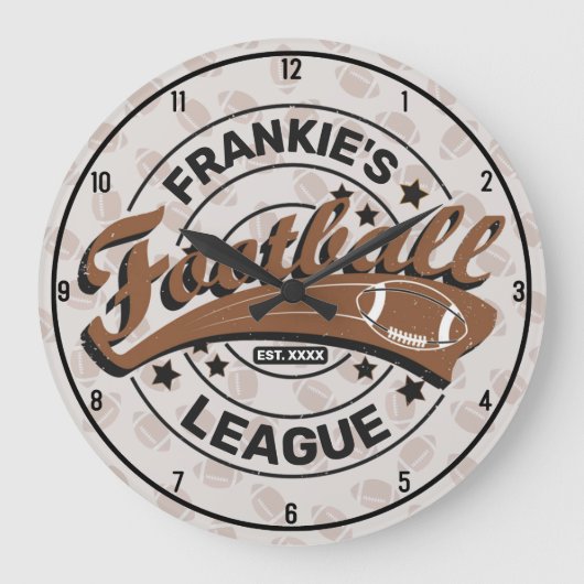 Gepersonaliseerd Football League Player-spel Grote Klok (Voorkant)