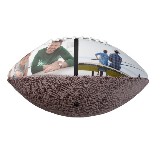 Gepersonaliseerd Football met familiefoto en op ma (Gedraaid 270)