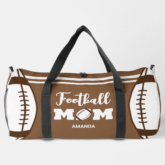 Gepersonaliseerd Football Moeder Moederdag Plunjezak (Achterkant)