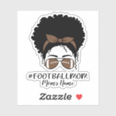 Gepersonaliseerd Football Moeder Sticker (Vel)