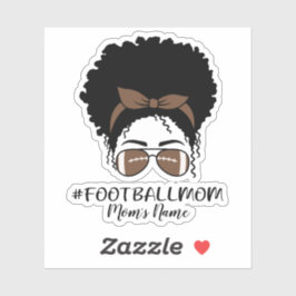 Gepersonaliseerd Football Moeder Sticker