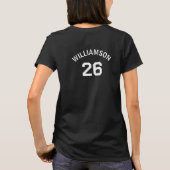 Gepersonaliseerd Football Moeder Team Stijlvol T-s T-shirt (Achterkant)