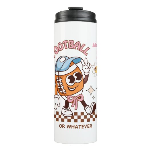 Gepersonaliseerd Football moeder Thermosbeker (Voorkant)