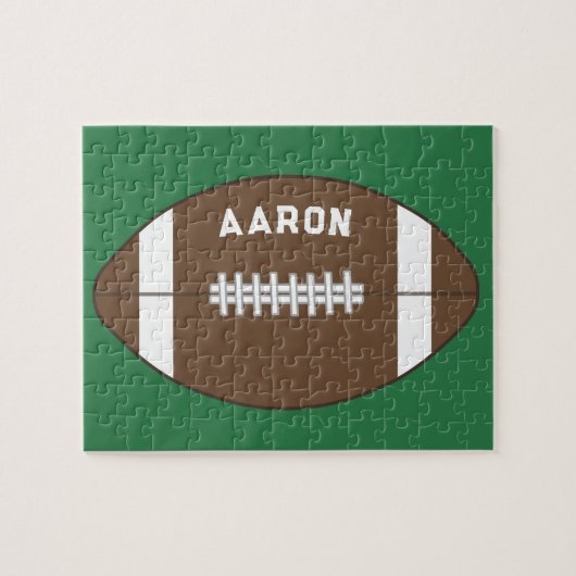 Gepersonaliseerd Football Puzzle Legpuzzel (Horizontaal)