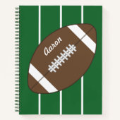 Gepersonaliseerd Football schoolcadeau Notitieboek (Voorkant)