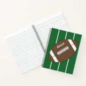 Gepersonaliseerd Football schoolcadeau Notitieboek (Binnen)