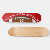 Gepersonaliseerd Football skateboard deck, Jouw te (Horizontaal)