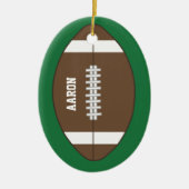 Gepersonaliseerd Football Sports Gift Ornament (Voorkant)