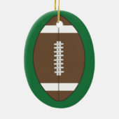 Gepersonaliseerd Football Sports Gift Ornament (Achterkant)