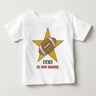 Gepersonaliseerd Football Star T-shirt voor baby's