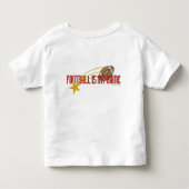 Gepersonaliseerd Football Star T-shirt voor peuter (Achterkant)