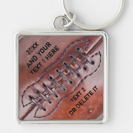 Gepersonaliseerd  Football Team Gifts JOUW TEKST Sleutelhanger (Voorkant)