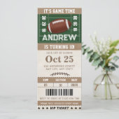 Gepersonaliseerd Football-thema verjaardagskaartje Kaart (Staand voorkant)