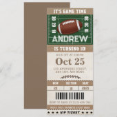 Gepersonaliseerd Football-thema verjaardagskaartje Kaart (Voorkant / Achterkant)