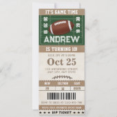 Gepersonaliseerd Football-thema verjaardagskaartje Kaart (Voorkant)