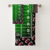 Gepersonaliseerd Football Theme Bath Towel Set Bad Handdoek (Insitu)