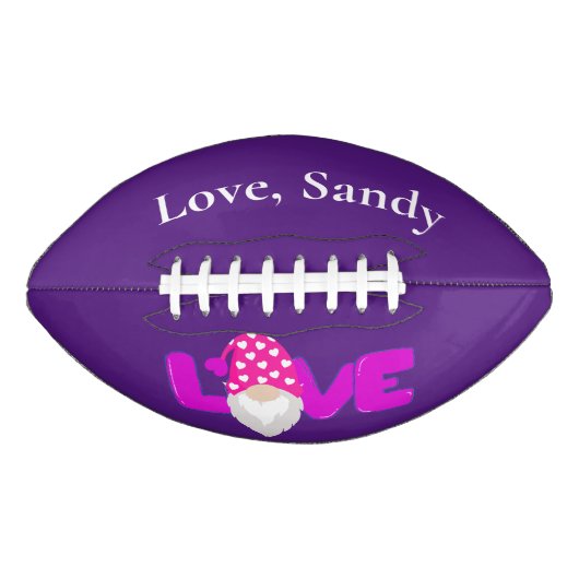 Gepersonaliseerd. Football van blauwe en gele gnoo (Voorkant)