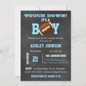 Gepersonaliseerd Football van het Chalkboard Theme Kaart (Voorkant)