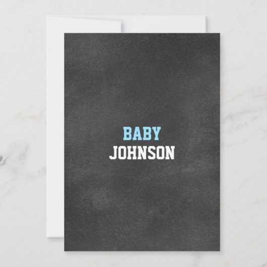 Gepersonaliseerd Football van het Chalkboard Theme Kaart (Achterkant)