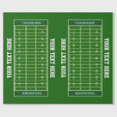 Gepersonaliseerd Football veldeffectpapier Cadeaupapier (Vlak)
