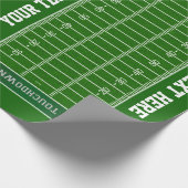Gepersonaliseerd Football veldeffectpapier Cadeaupapier (Hoek)