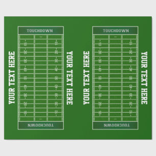 Gepersonaliseerd Football veldeffectpapier Cadeaupapier