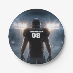 Gepersonaliseerd Football verjaardagsfeestje Papieren Bordje