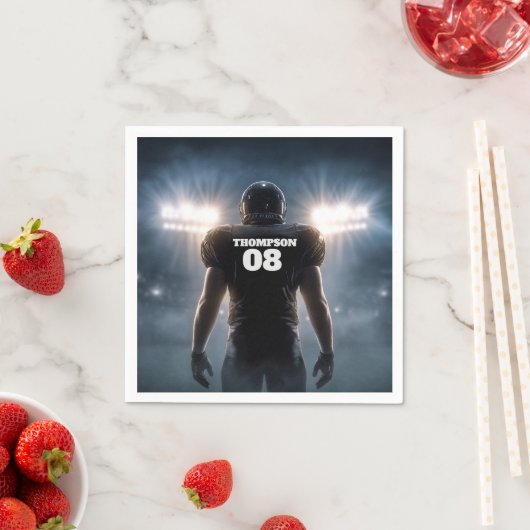 Gepersonaliseerd Football verjaardagsfeestje Servet (Insitu)