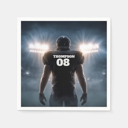 Gepersonaliseerd Football verjaardagsfeestje Servet (Voorkant)