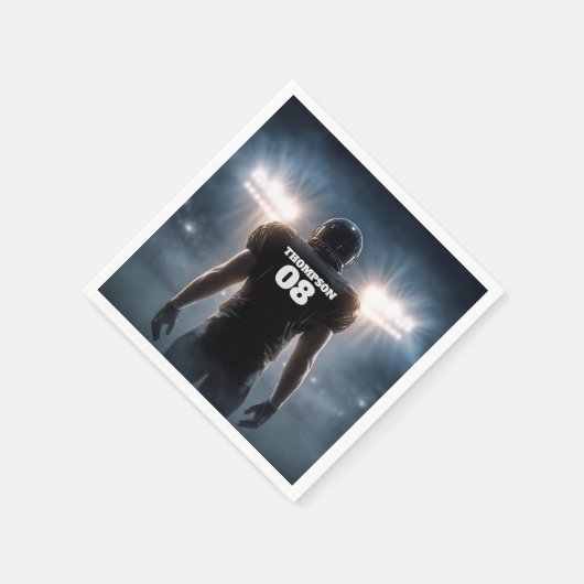 Gepersonaliseerd Football verjaardagsfeestje Servet (Hoek)