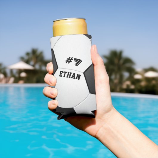 Gepersonaliseerd Football Voetbal Seltzer Blikjeskoeler (Insitu Zwembad)