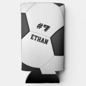 Gepersonaliseerd Football Voetbal Seltzer Blikjeskoeler (Achterkant)
