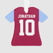 Gepersonaliseerd Football voetbal shirt Contrast s Ornament (voorkant)