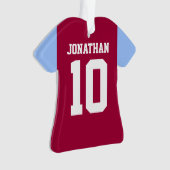 Gepersonaliseerd Football voetbal shirt Contrast s Ornament (voorkant)