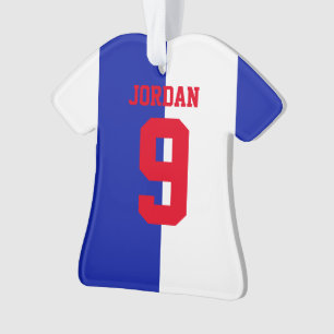 Gepersonaliseerd Football voetbal shirt Halves Ornament