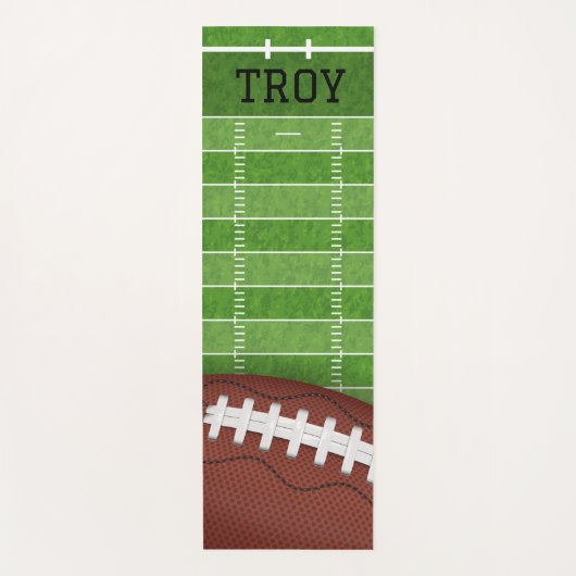 Gepersonaliseerd Football Yoga Mat (Voorkant)