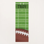 Gepersonaliseerd Football Yoga Mat (Achterkant)