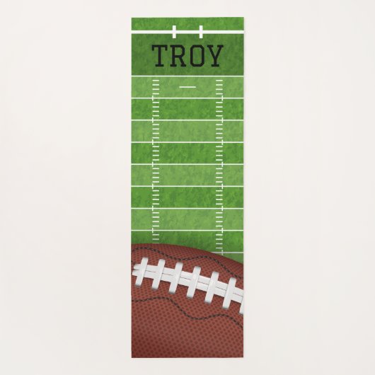 Gepersonaliseerd Football Yoga Mat (Achterkant)