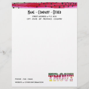 Gepersonaliseerd forel Gevist Briefhoofd Ontwerp