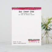Gepersonaliseerd forel Gevist Briefhoofd Ontwerp (Staand voorkant)