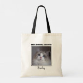Gepersonaliseerd foto beste ragdoll-kat tote bag (Achterkant)