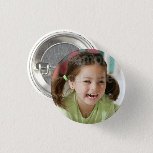 Gepersonaliseerd Foto Birthday Button (Voorkant /achterkant)
