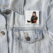Gepersonaliseerd Foto Birthday Button (In situ)