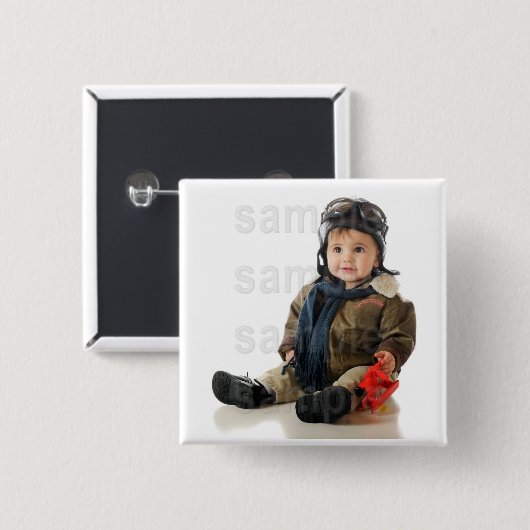 Gepersonaliseerd Foto Birthday Button (Voorkant /achterkant)