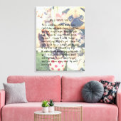 Gepersonaliseerd foto-bloem canvas afdruk (Insitu (Woonkamer))