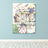 Gepersonaliseerd foto-bloem canvas afdruk (Insitu (Houten vloer))
