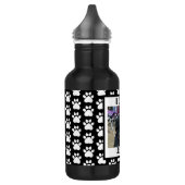 Gepersonaliseerd foto- en pootprint waterfles  (Links)