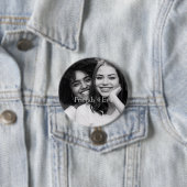 Gepersonaliseerd Foto Friends 4 Eva Ronde Button 7,6 Cm (In situ)